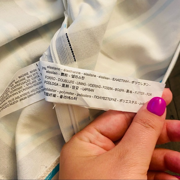 Zara Striped Peplum Top Size S - Picture 9 of 10